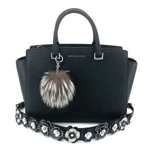 Michael Kors Handbags - 2PCS Michael Kors Selma Large Satchel Charms